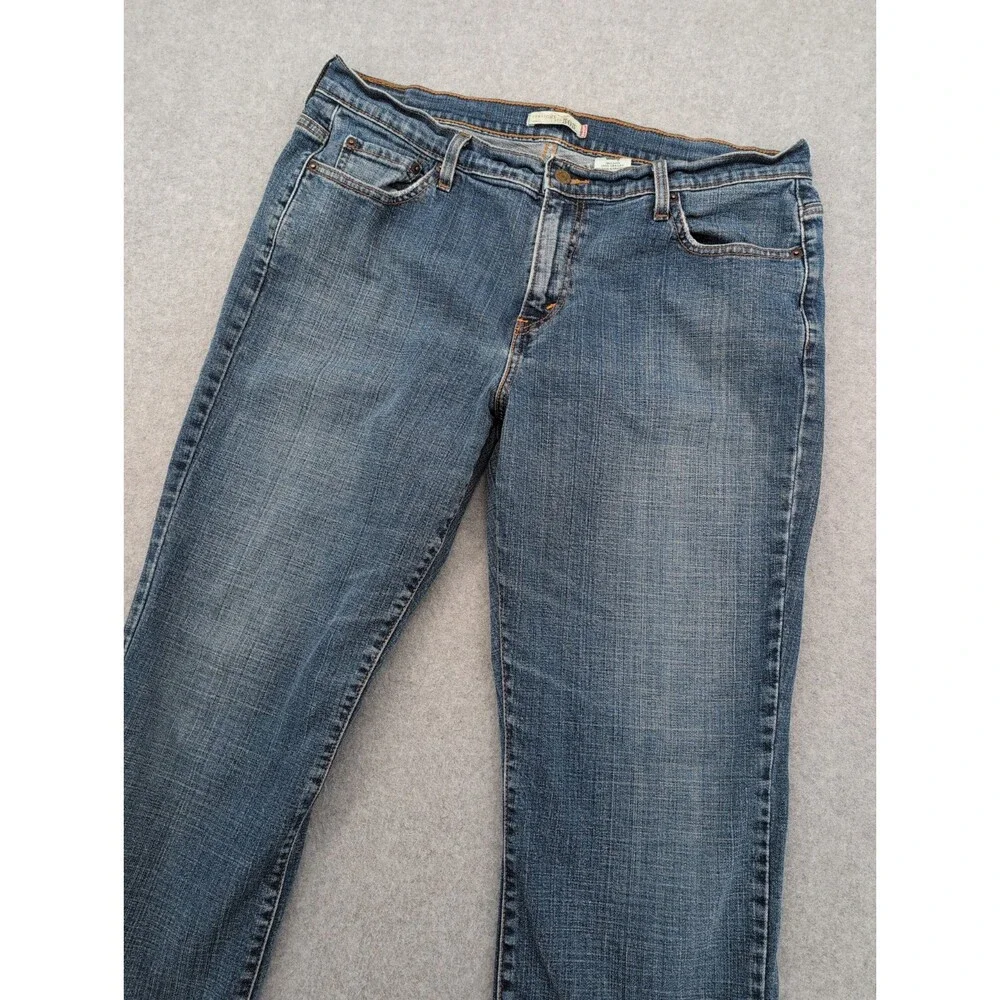 Levis 505 Jeans Womens 16 M 36x29 Straight Leg High Rise Medium Wash 100% Cotton